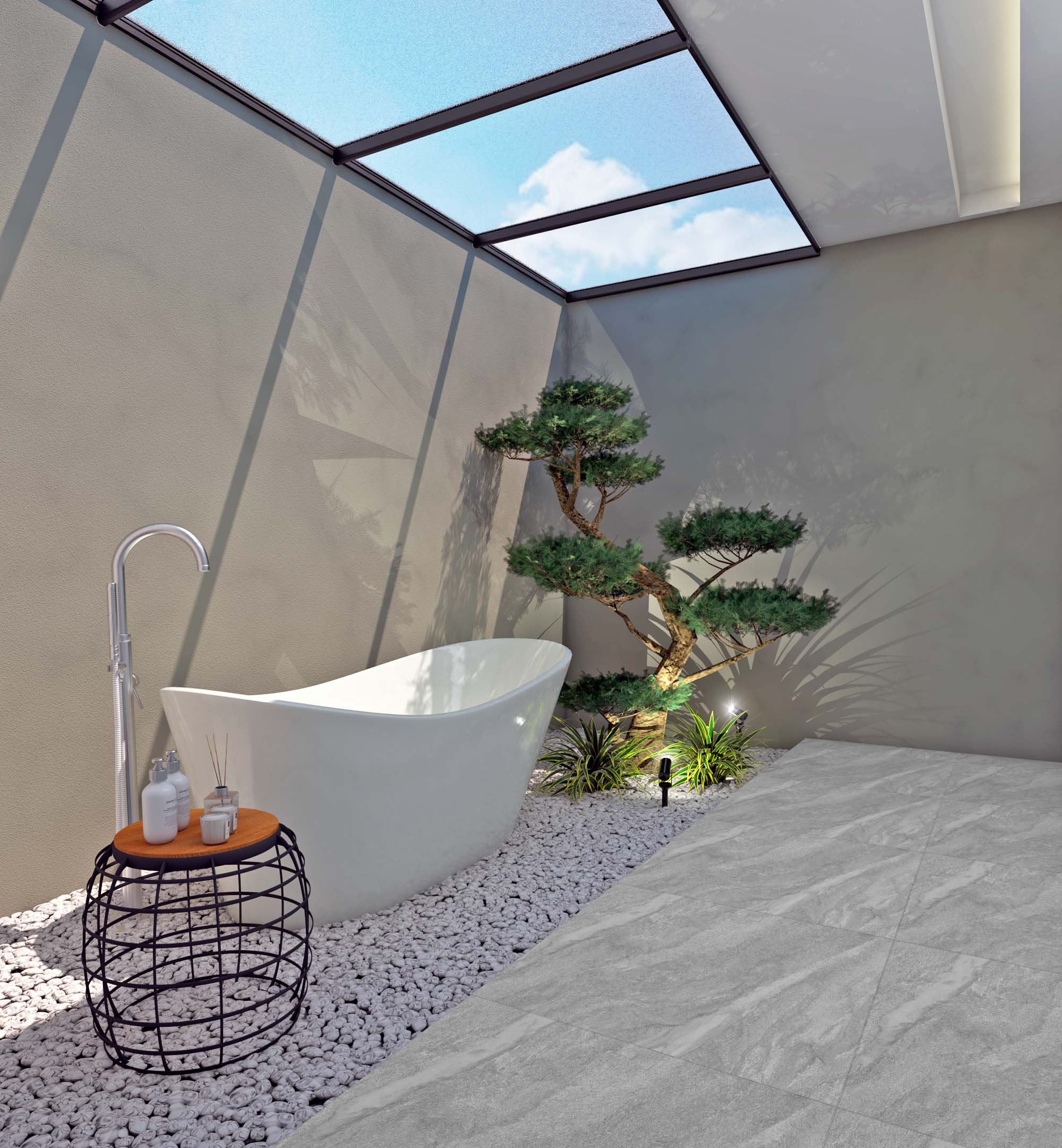 ATHENAS CINZA RUSTICO 